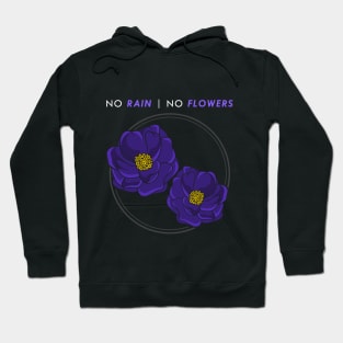 Flowers with blue Blossoms Hoodie